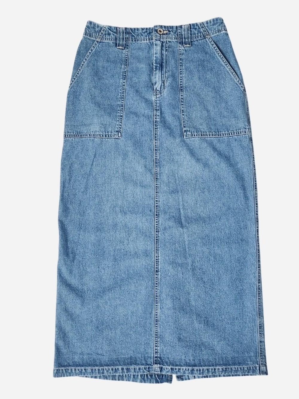 Vintage Old Navy 90s y2k denim maxi skirt